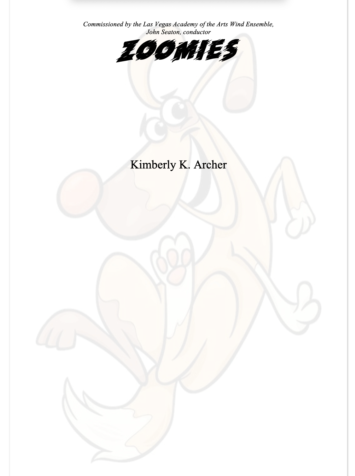 Zoomies by Kimberly K. Archer