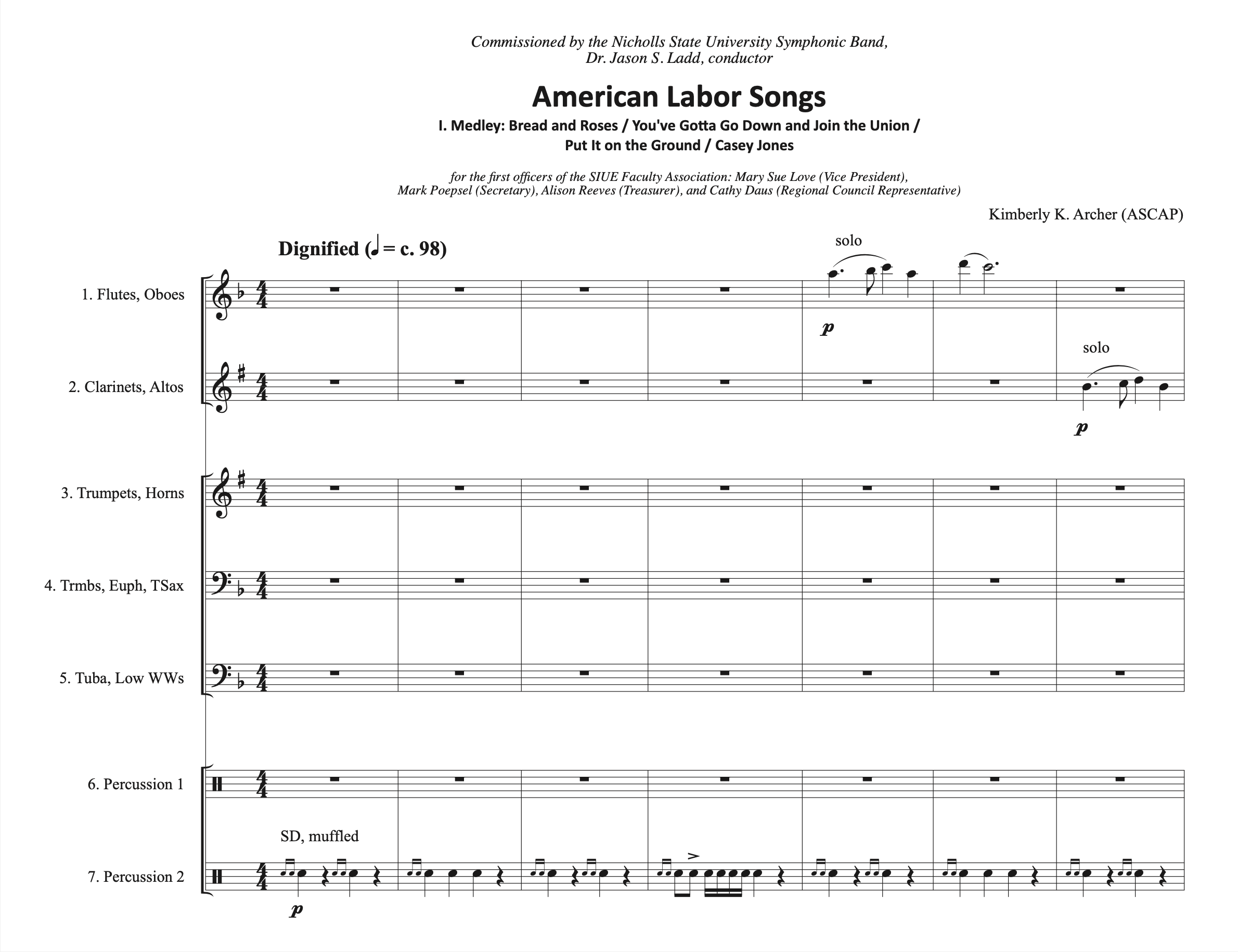 American Labor Songs (Flex Version) by Kim Archer 