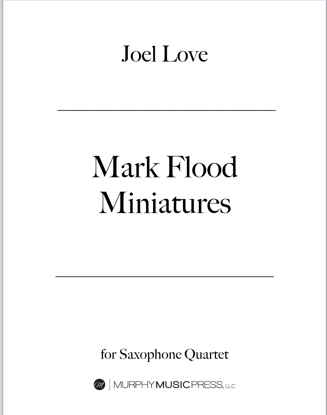 Mark Flood Minatures by Joel Love