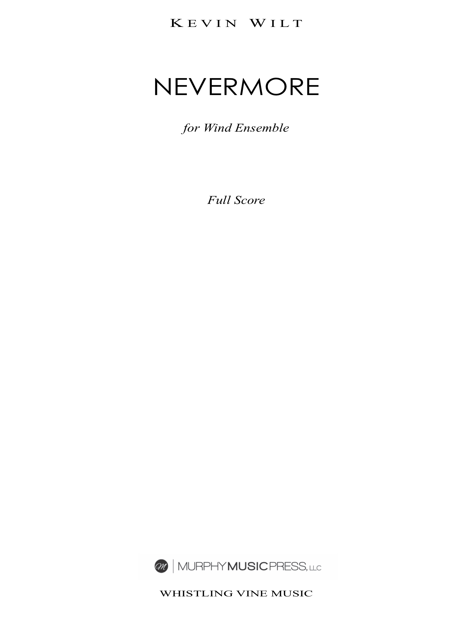 Nevermore (Parts Rental Only) by Kevin Wilt
