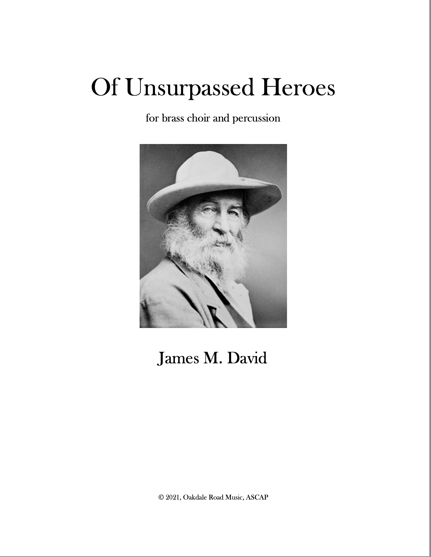 Of Unsurpassed Heroes by James David